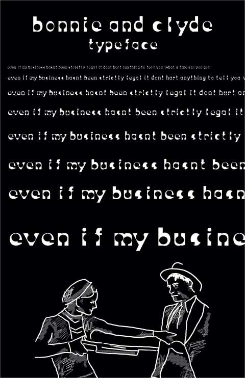 Bonnie and Clyde Typeface