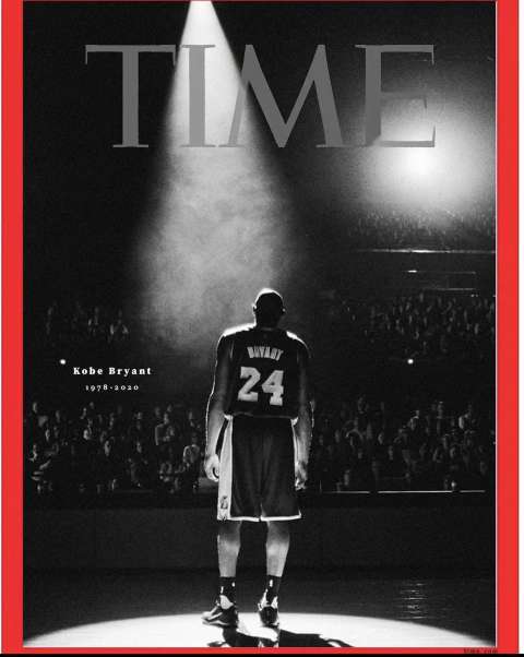 Magazine Cover Honoring Kobe Bryant