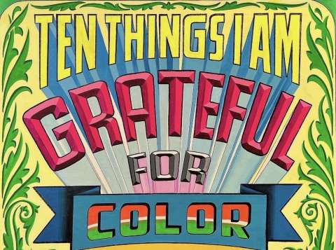 10 Things I'm Grateful For Poster Design