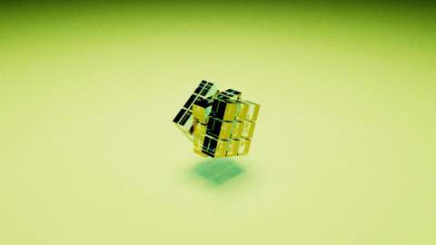 Glass Rubix's Cube