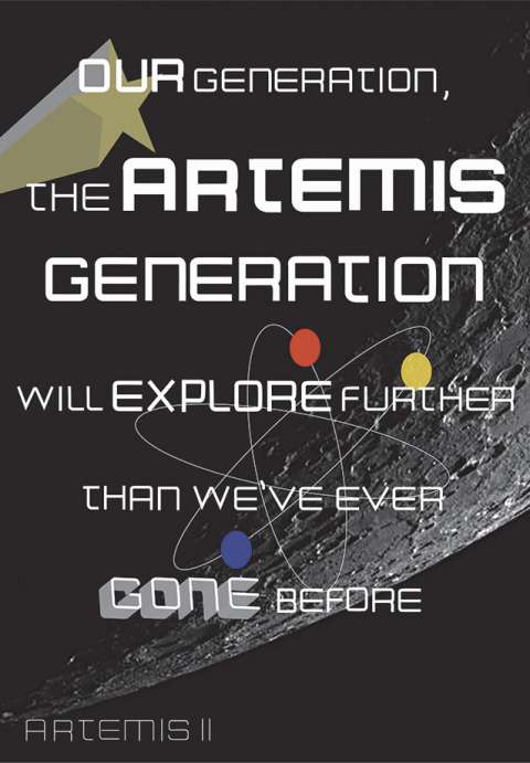 Nasa Artemis Space Mission Promotional Poster