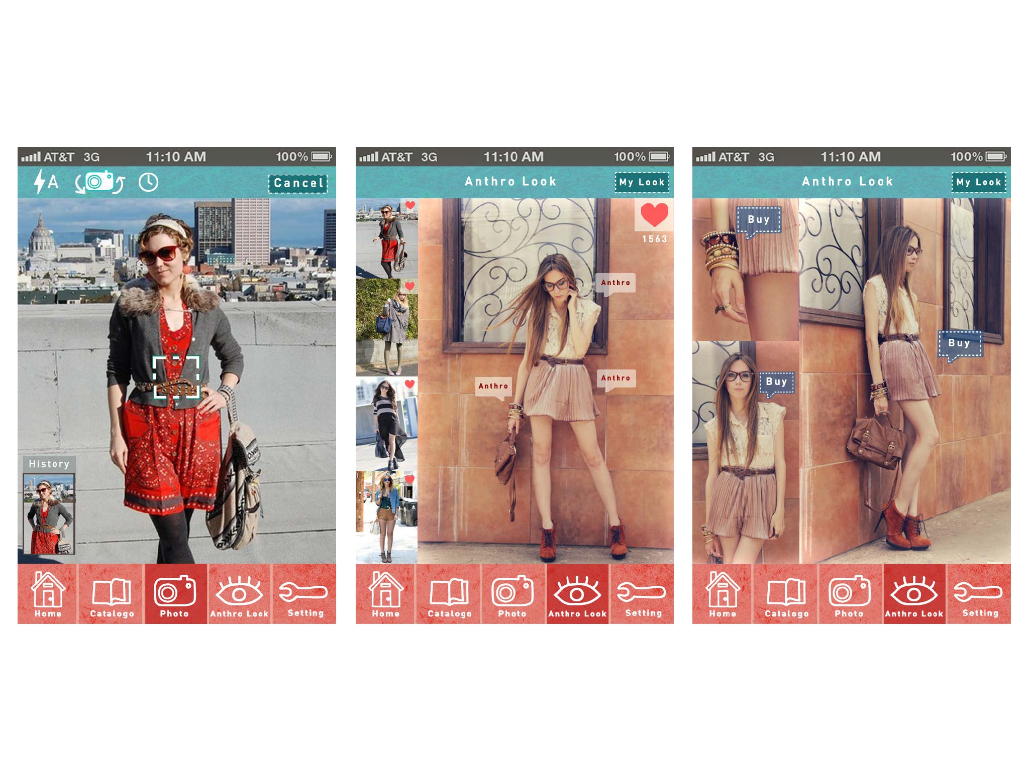 Anthropologie App by Jessi Tsai SVA Design