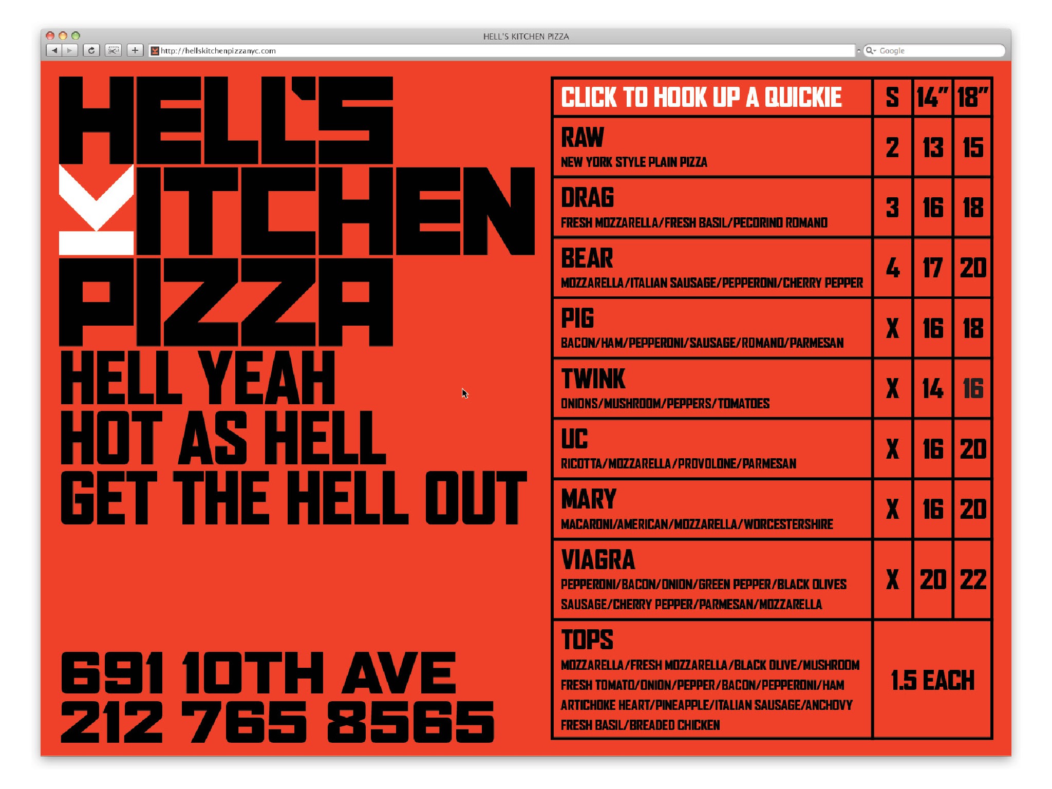 Hell's Kitchen Pizza Branding by Zipeng Zhu SVA Design