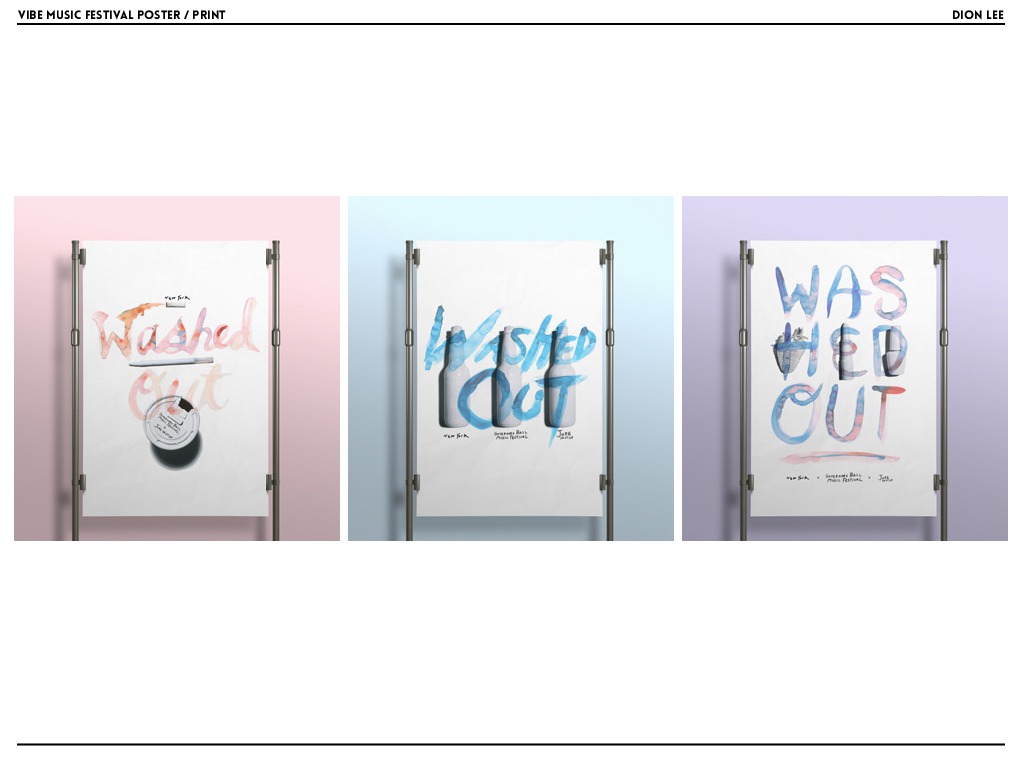 Band Promo Poster Series by Dion DaYeong Lee SVA Design