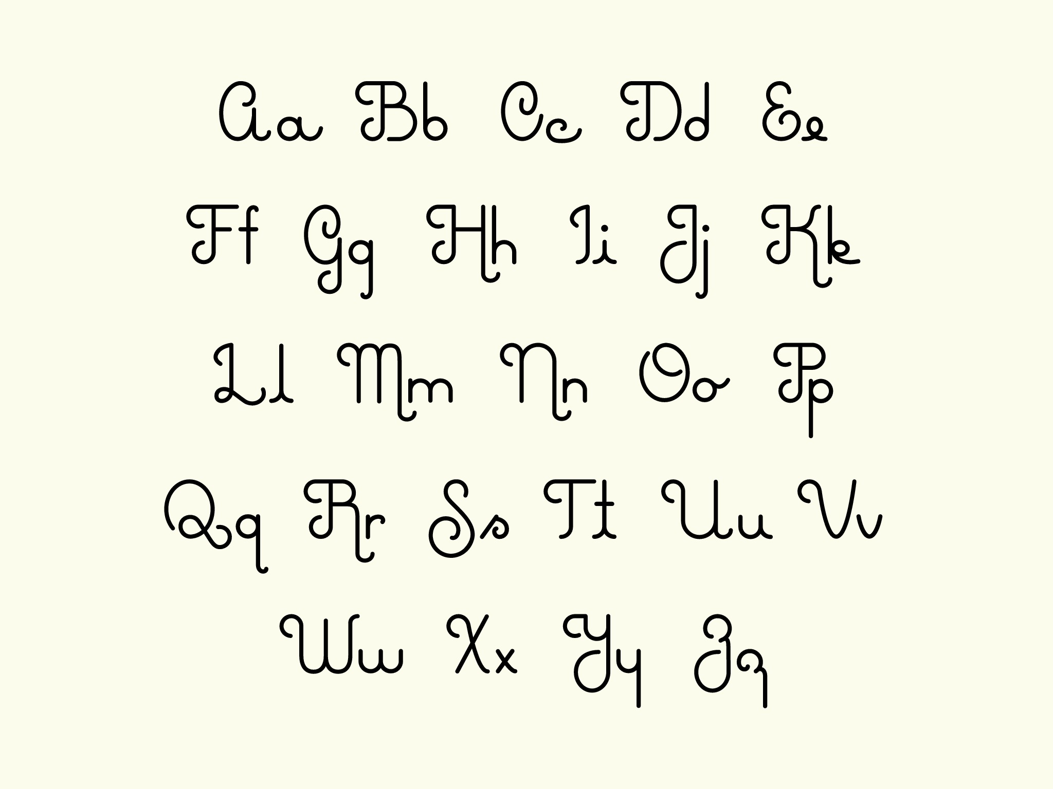 Красивый почерк алфавит печатный