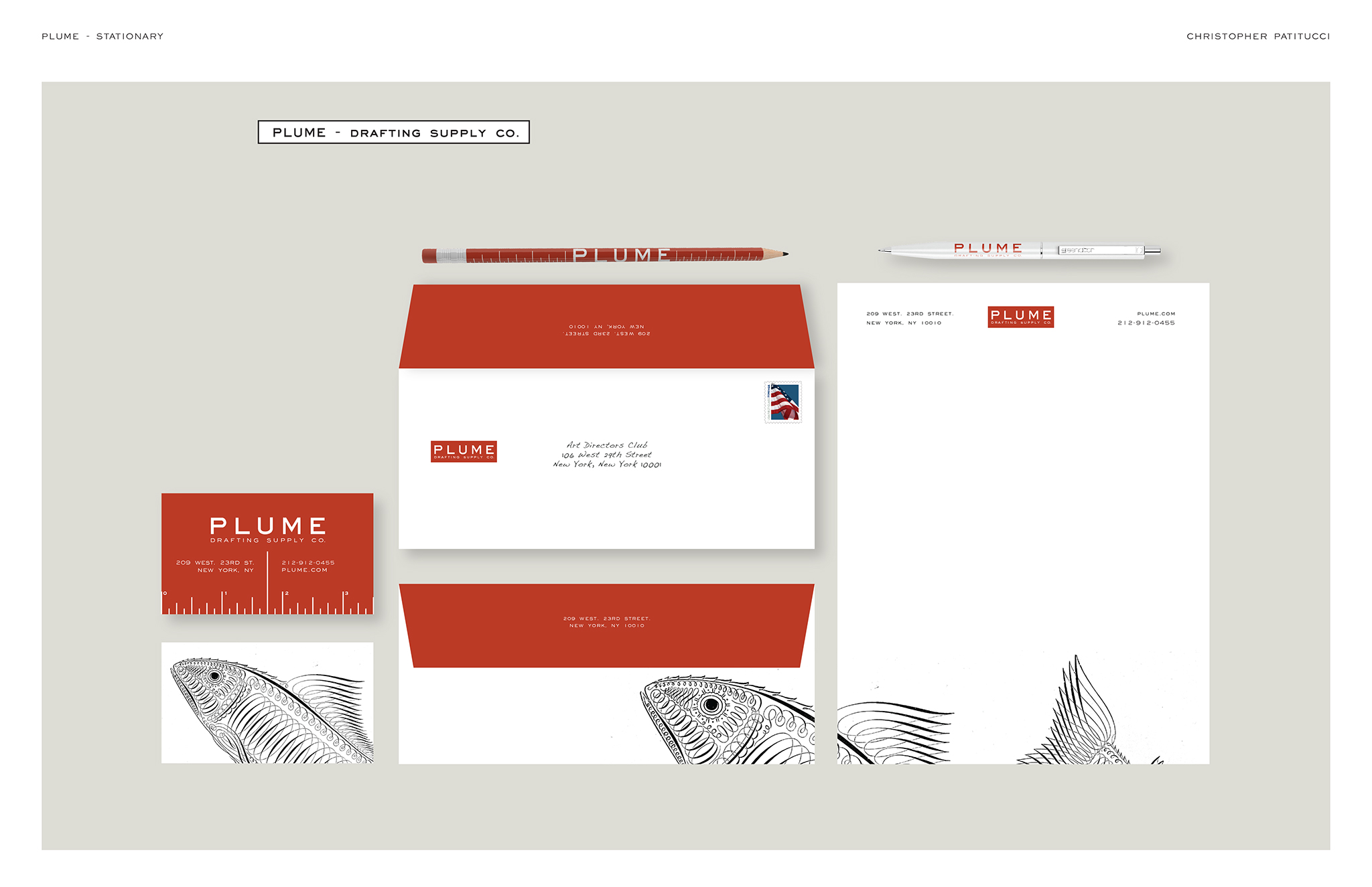 Plume Drafting Supply Co. by Christopher Patitucci SVA Design