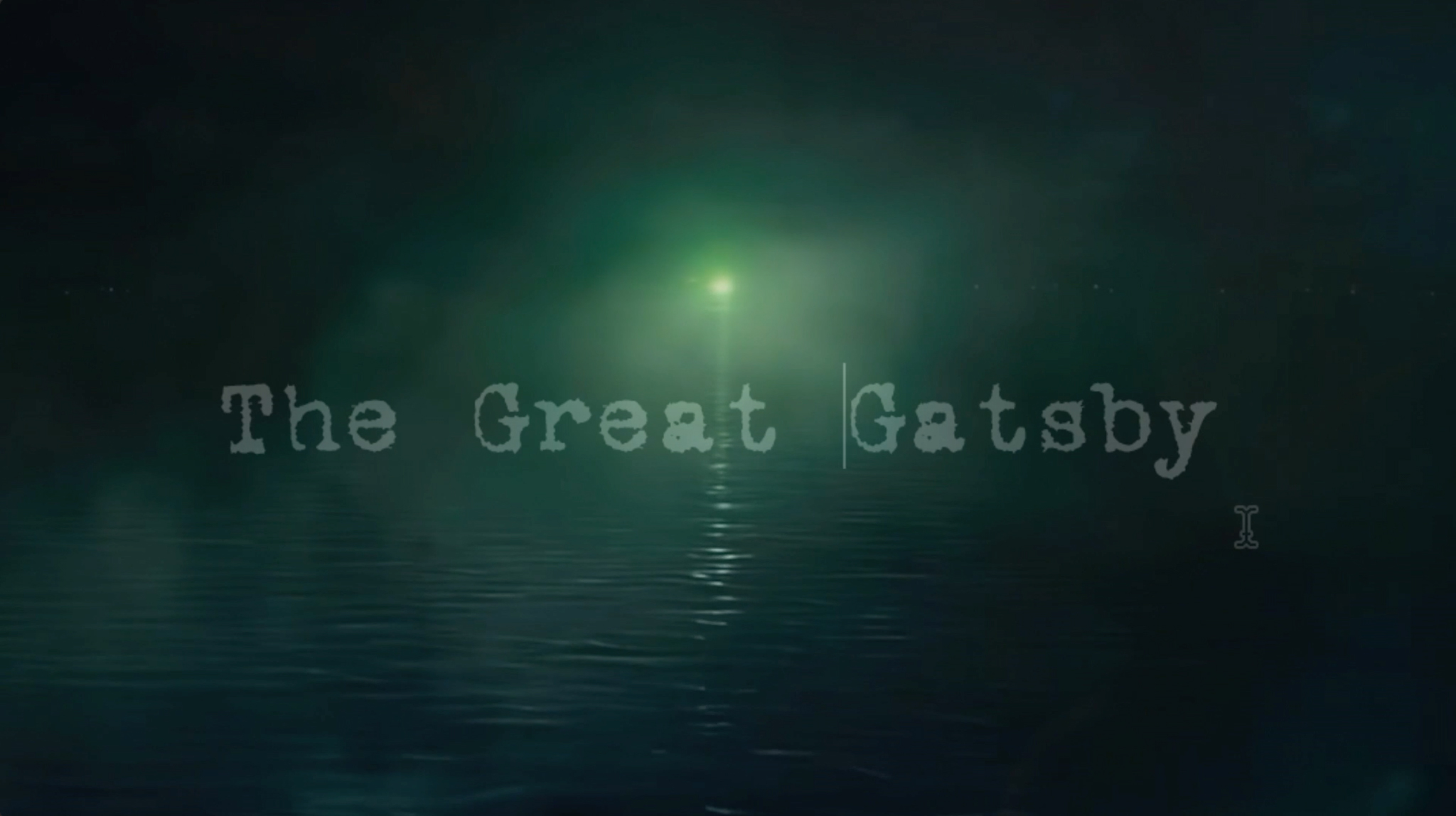 Title Sequence The Great Gatsby by Yuxin Li SVA Design