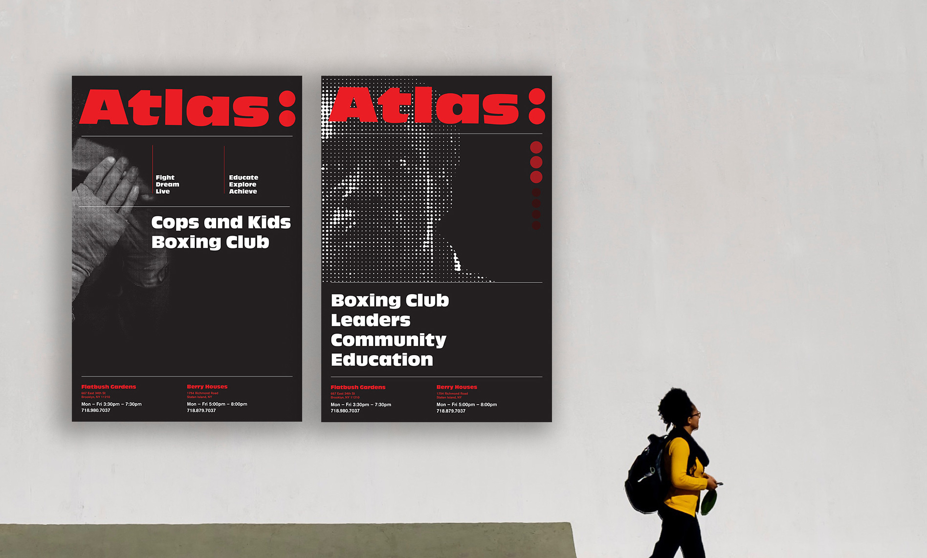 Atlas Cops & Kids Boxing Club by Yue Zhang – SVA Design