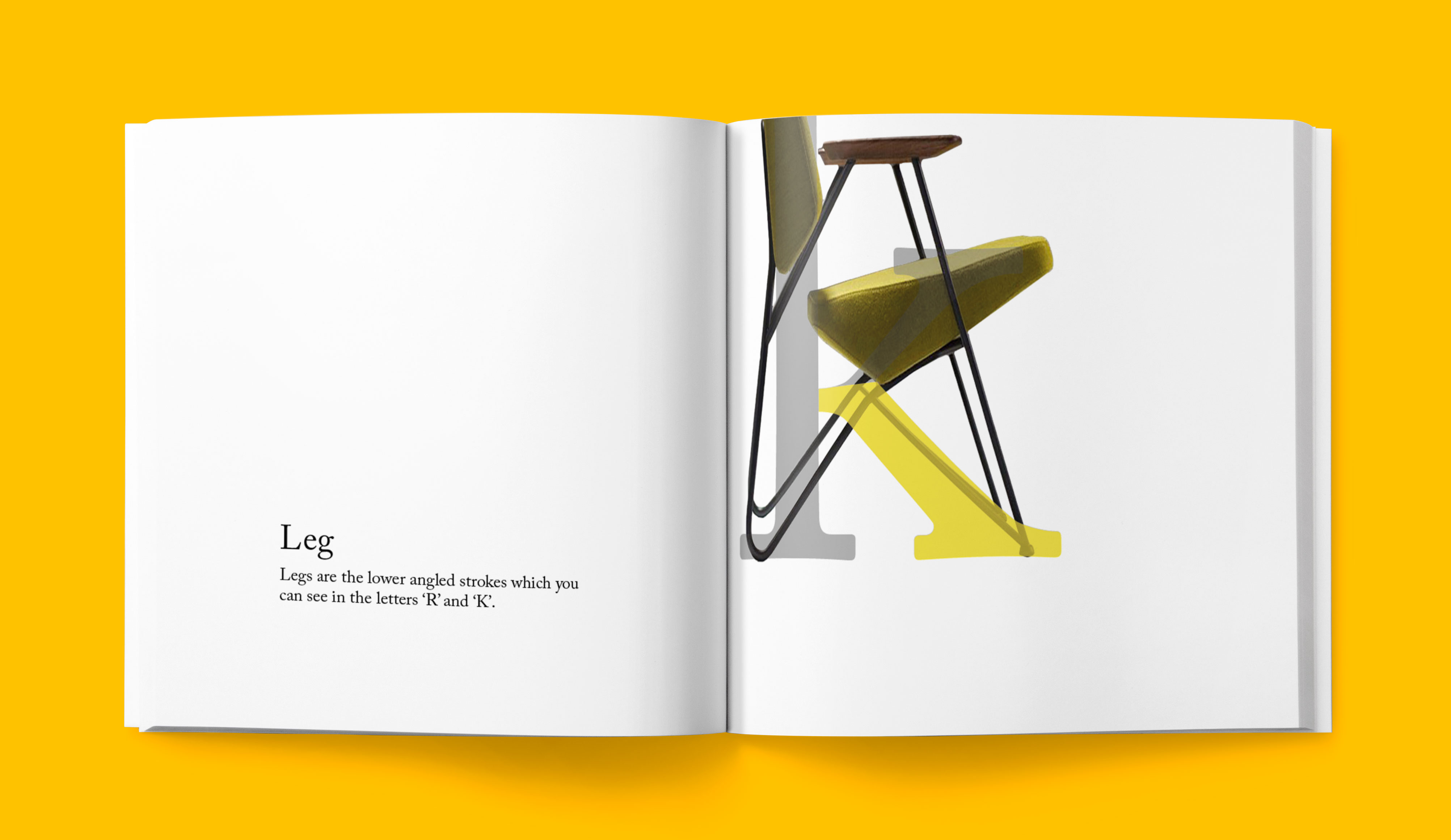 Anatomy of Letterforms for Chair Collector by Ji Soo Sung – SVA Design