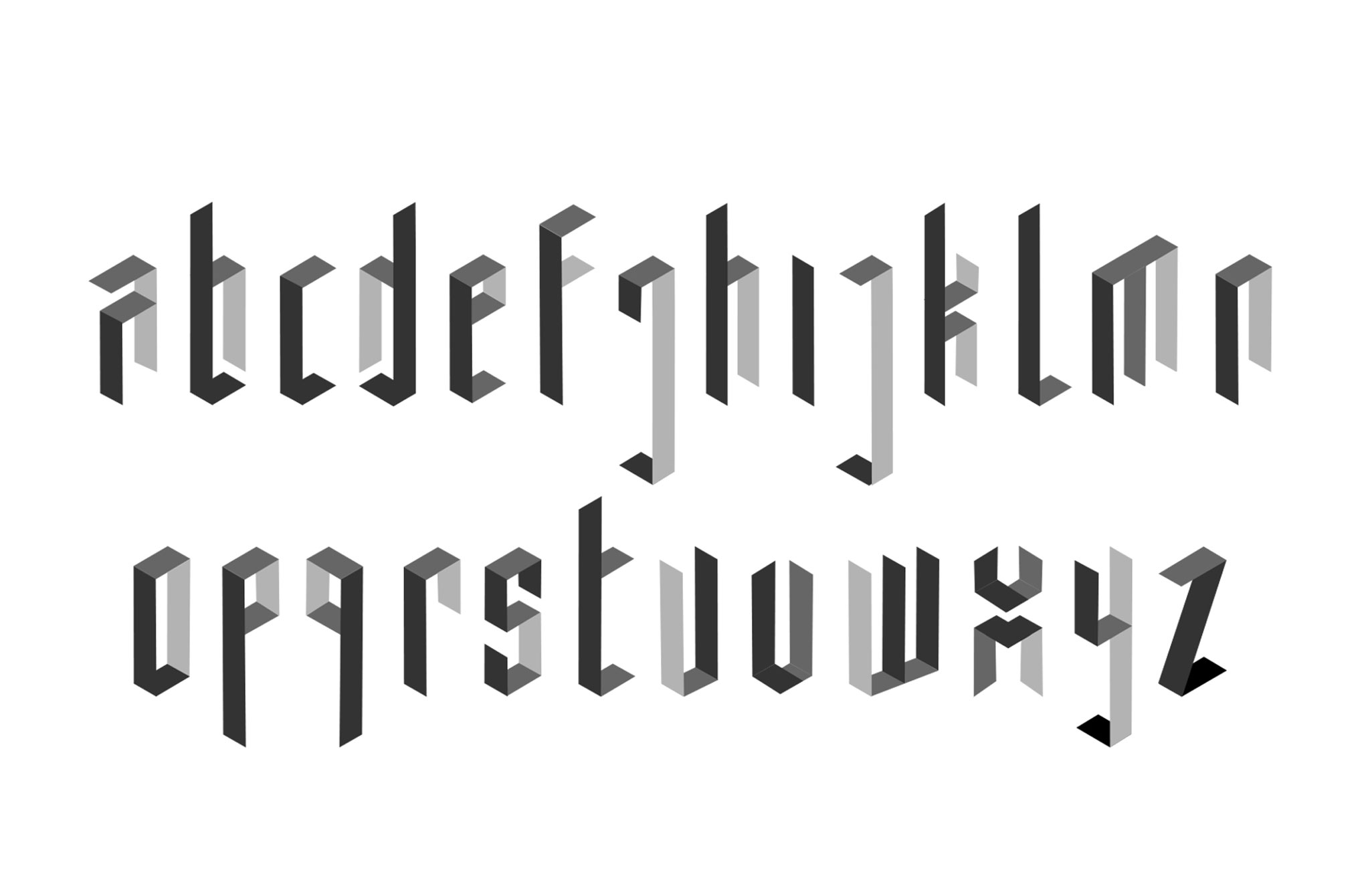 SPACE TYPEFACE by Yiming Cai – SVA Design