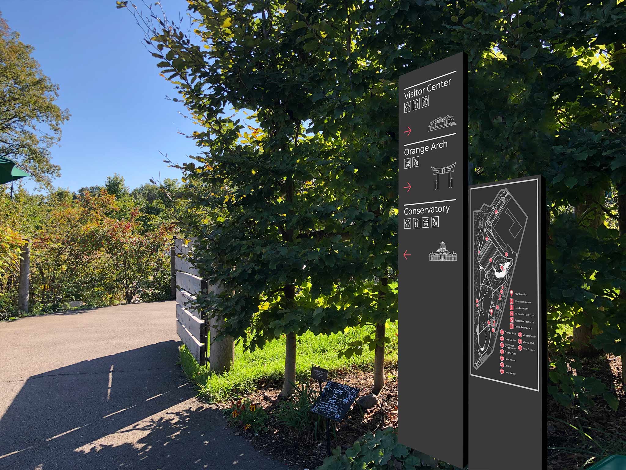 Brooklyn Botanic Garden Signage System Redesign by Felix Fu SVA Design