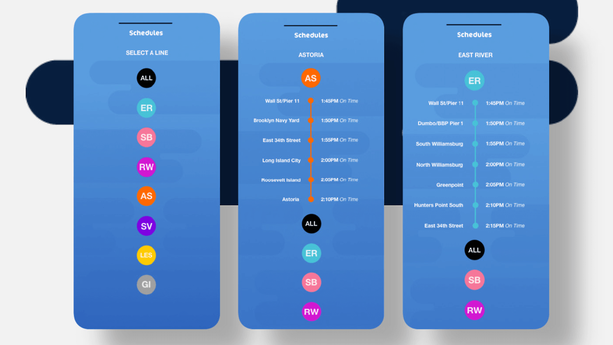 NYC Ferry App Redesign by Aisha Lopez SVA Design