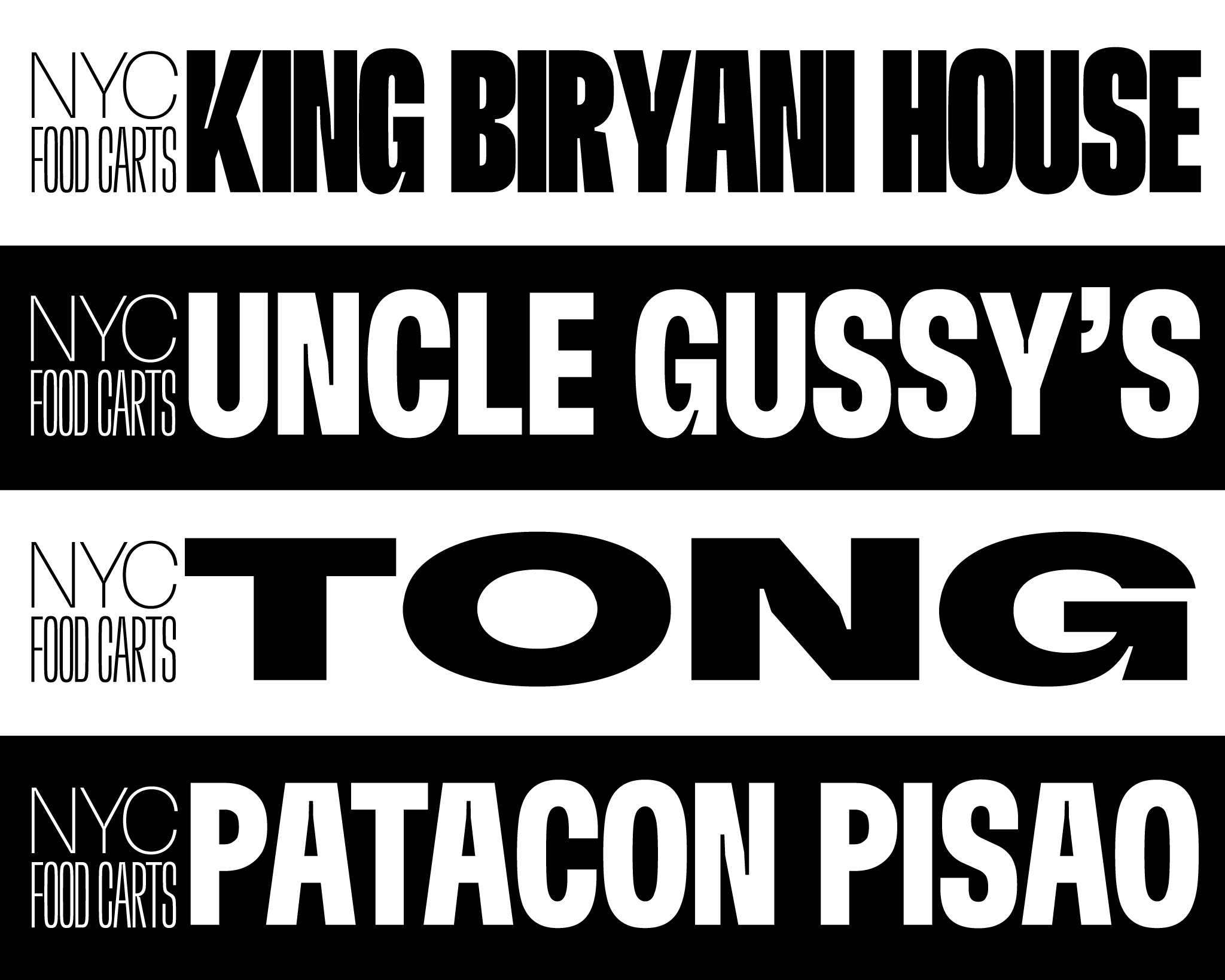 NYC Food Carts by Eyal Chowers SVA Design