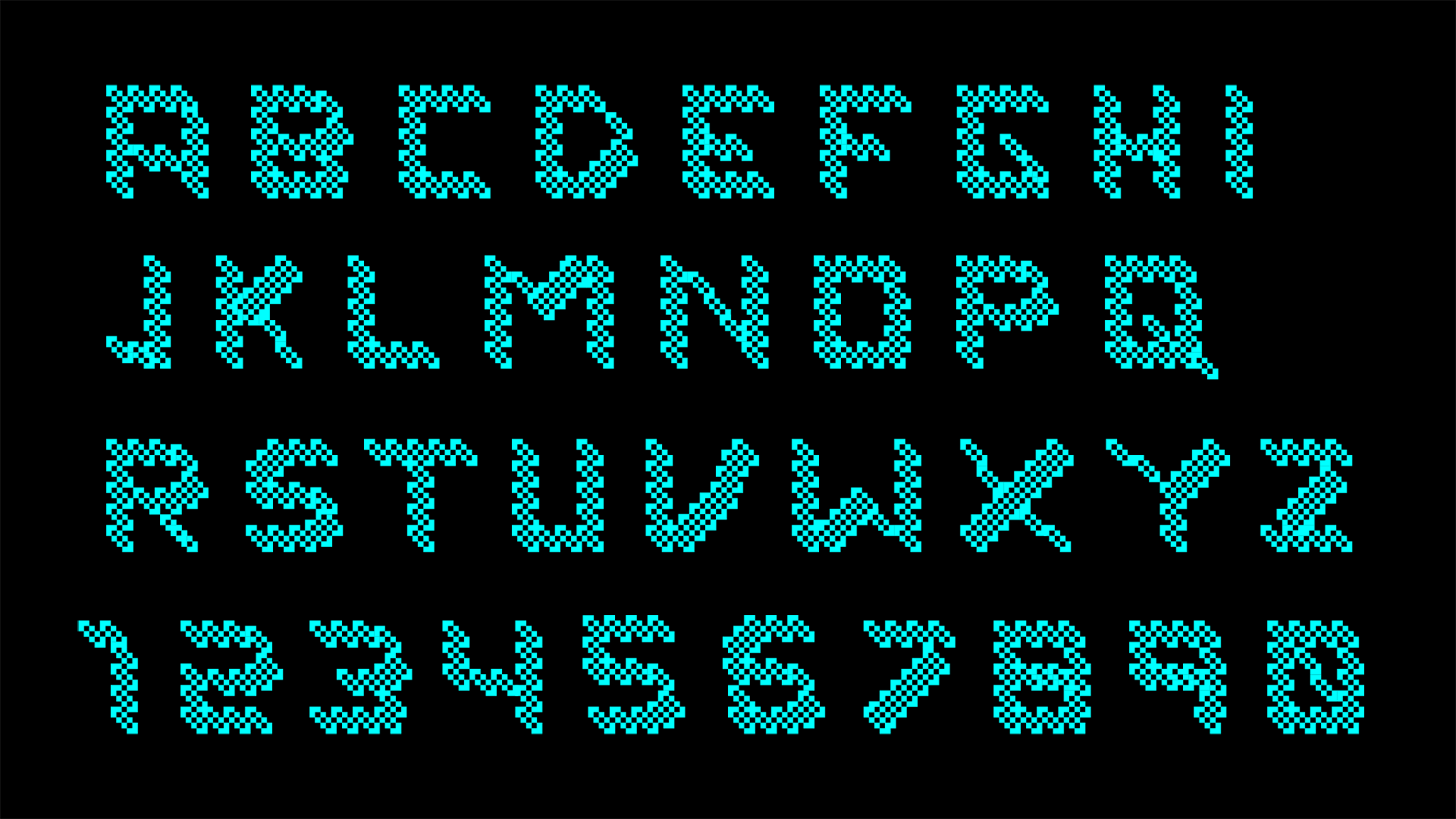Pixel Typeface by Nicole Kupferman – SVA Design