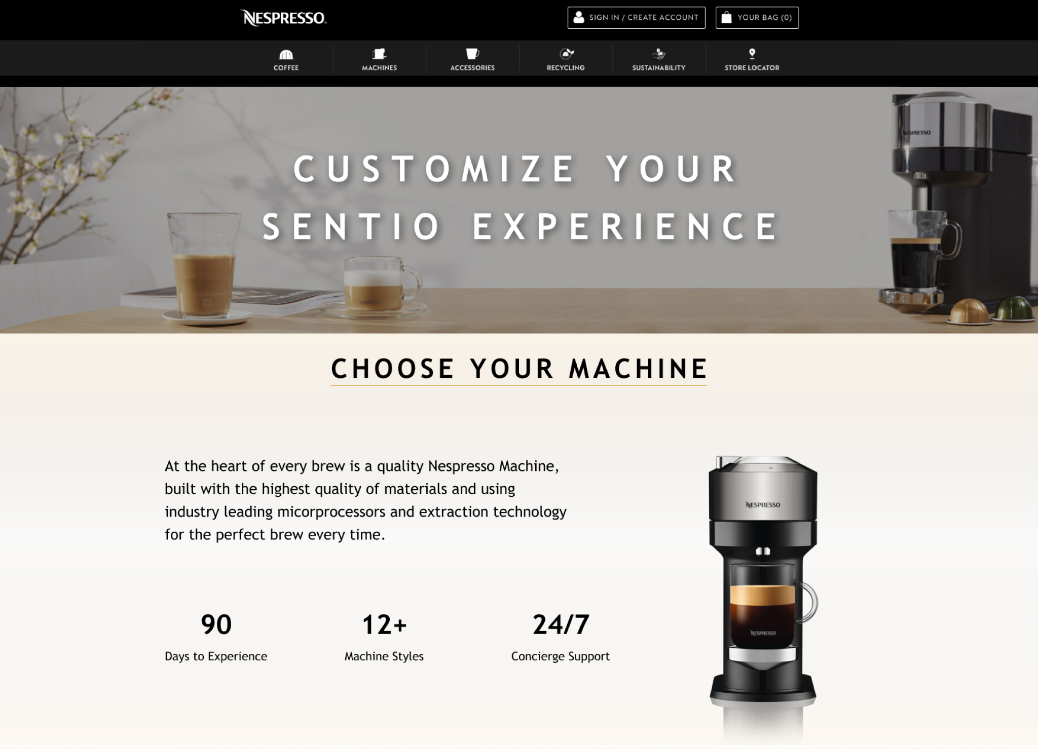 Nespresso Sentio by Benjamin White – SVA Design