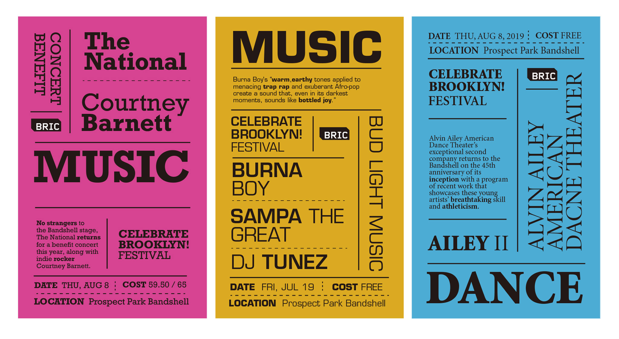 Celebrate Brooklyn! Festival by Haotian Wu SVA Design