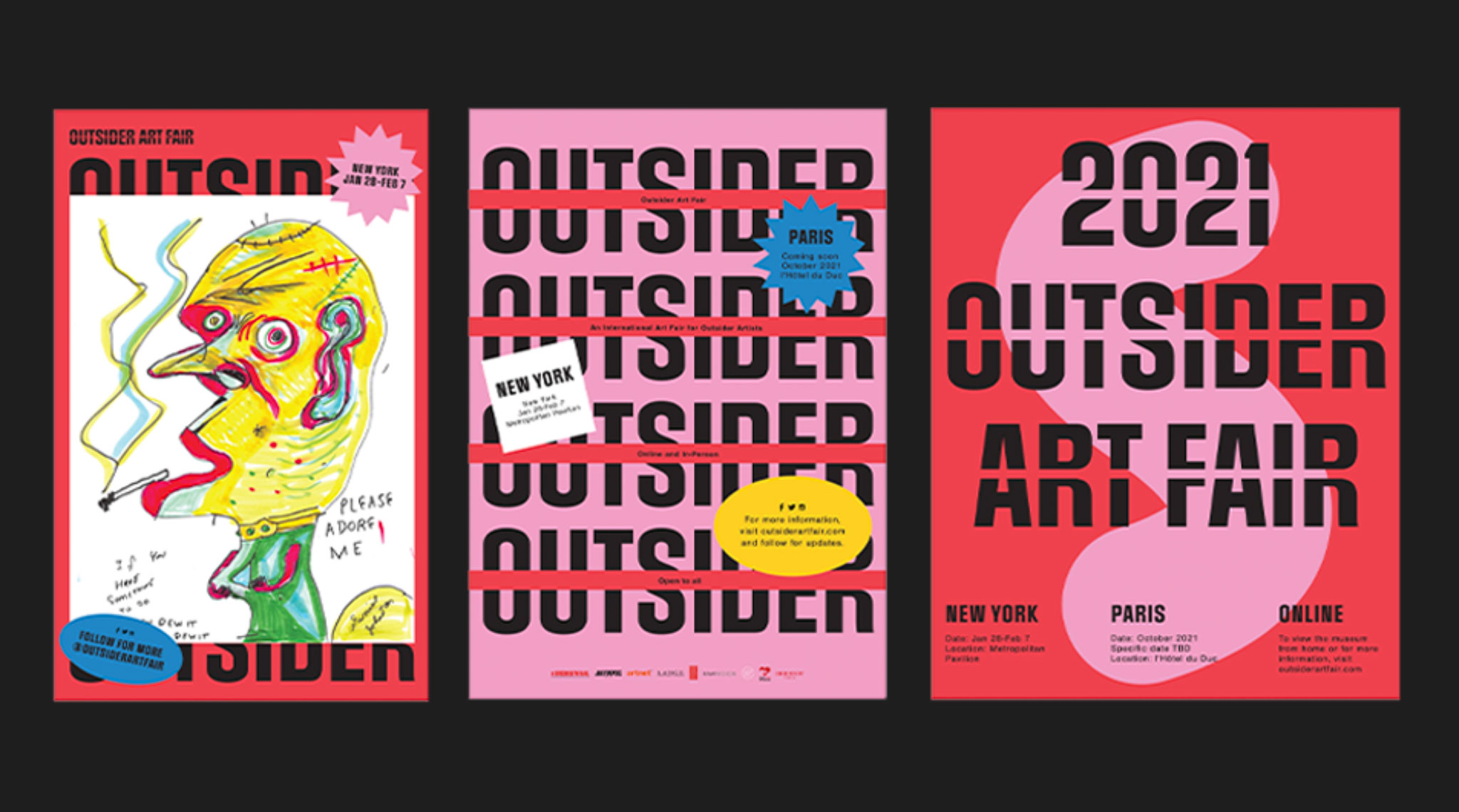 Outsider Art Fair Visual Identity by Michelle Lee – SVA Design