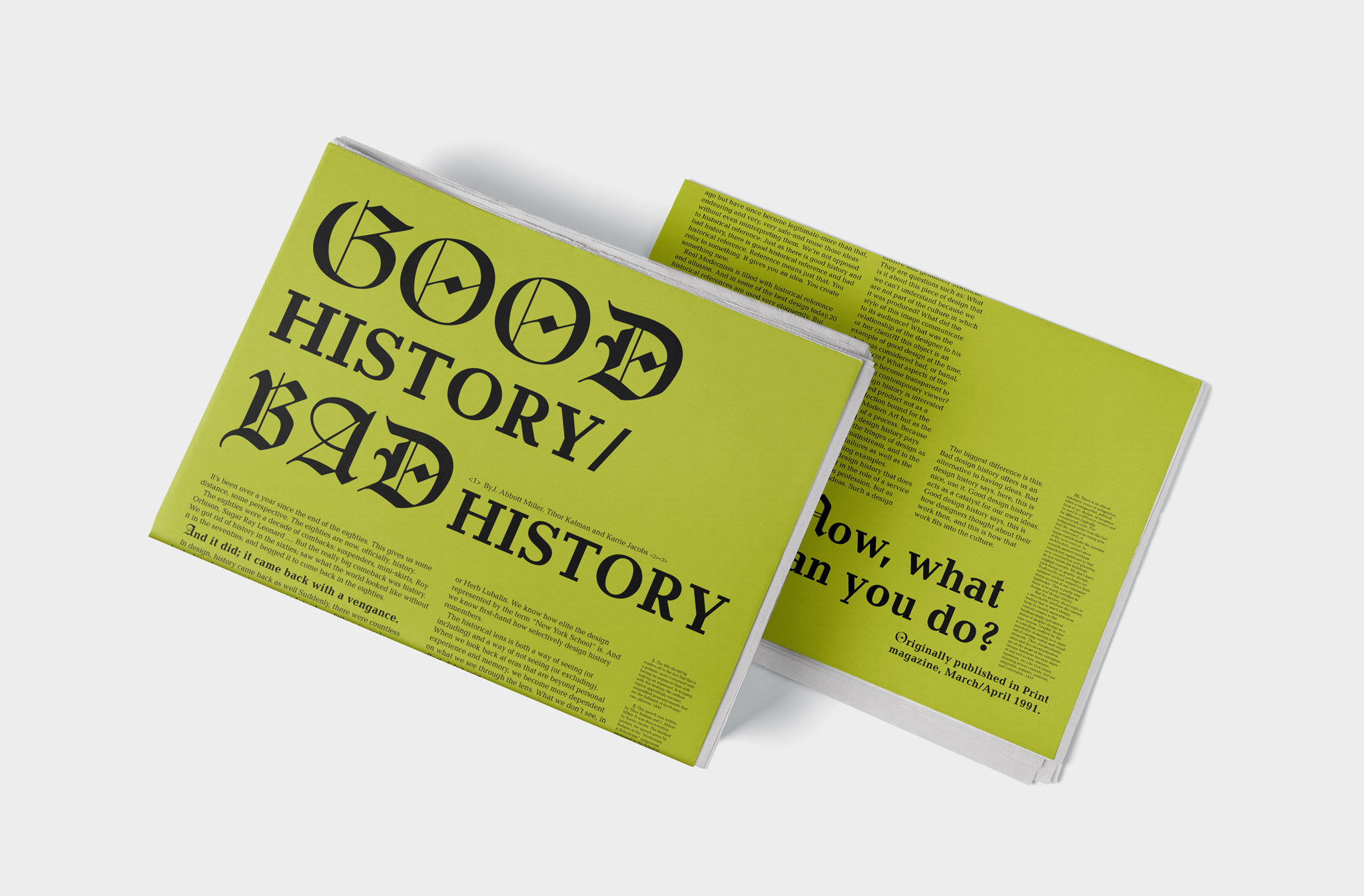 Good History/Bad History by Ruoyu Wu SVA Design