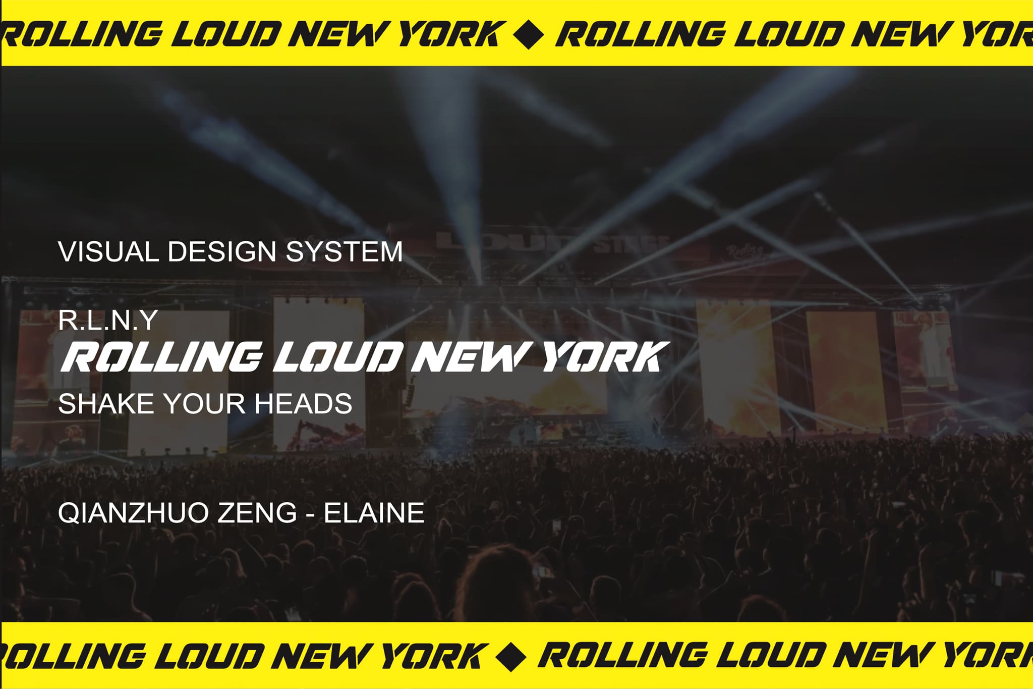 Rolling Loud New York by Qianzhuo Zeng SVA Design