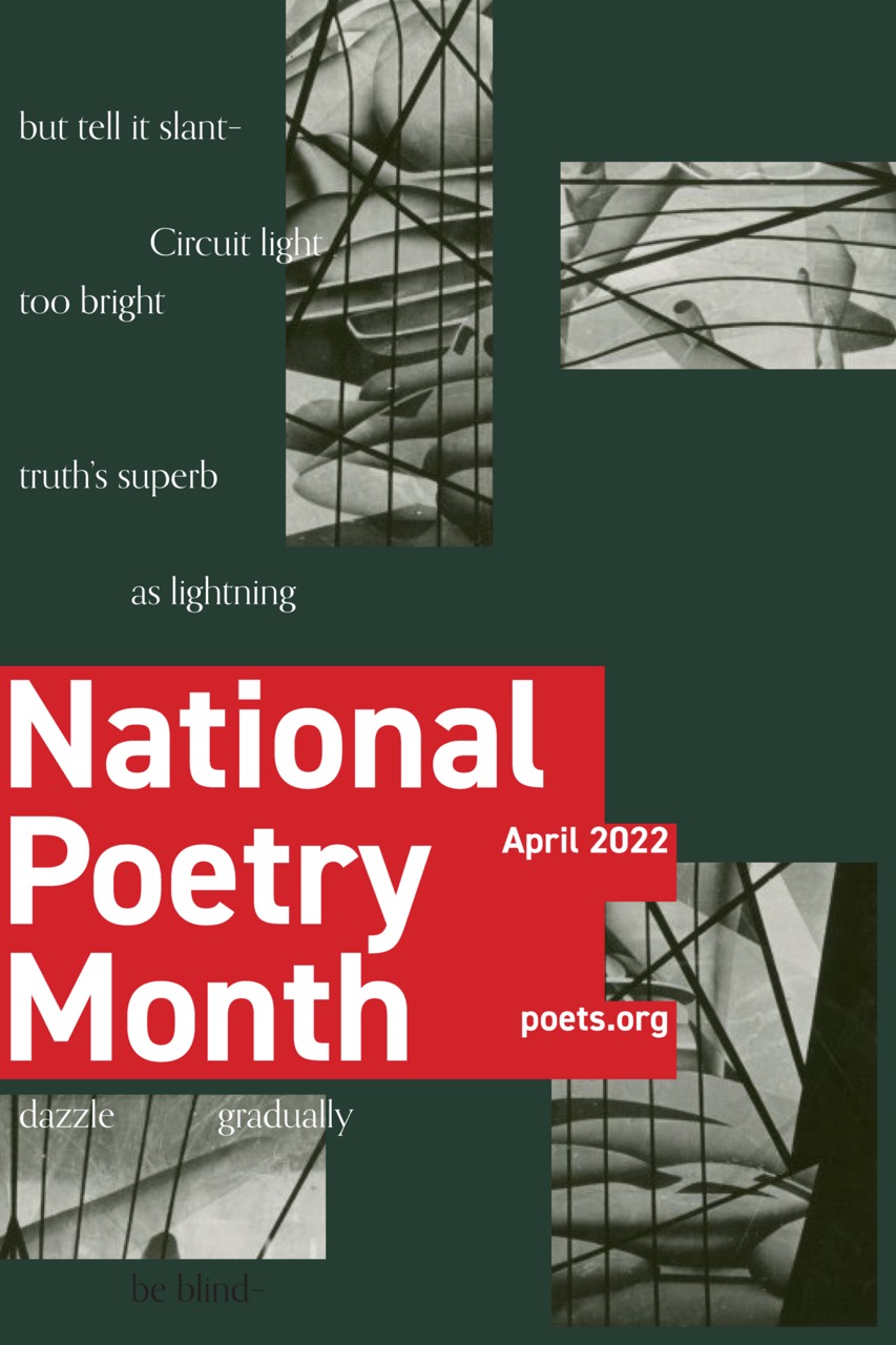 National Poetry Month Poster by Yi Zhou – SVA Design