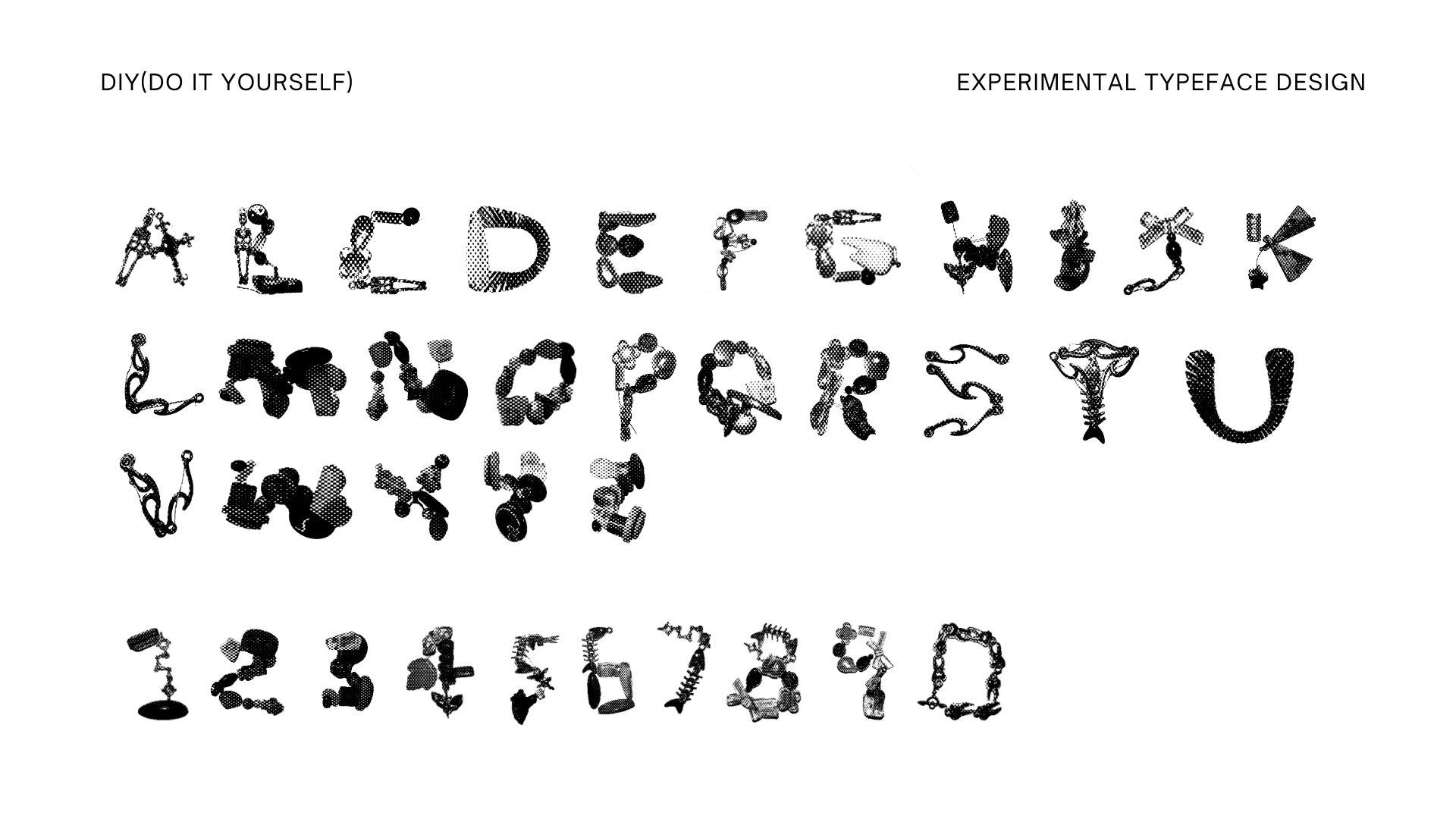 DIY(Do it Yourself) Typeface Design by Yutong Hu – SVA Design