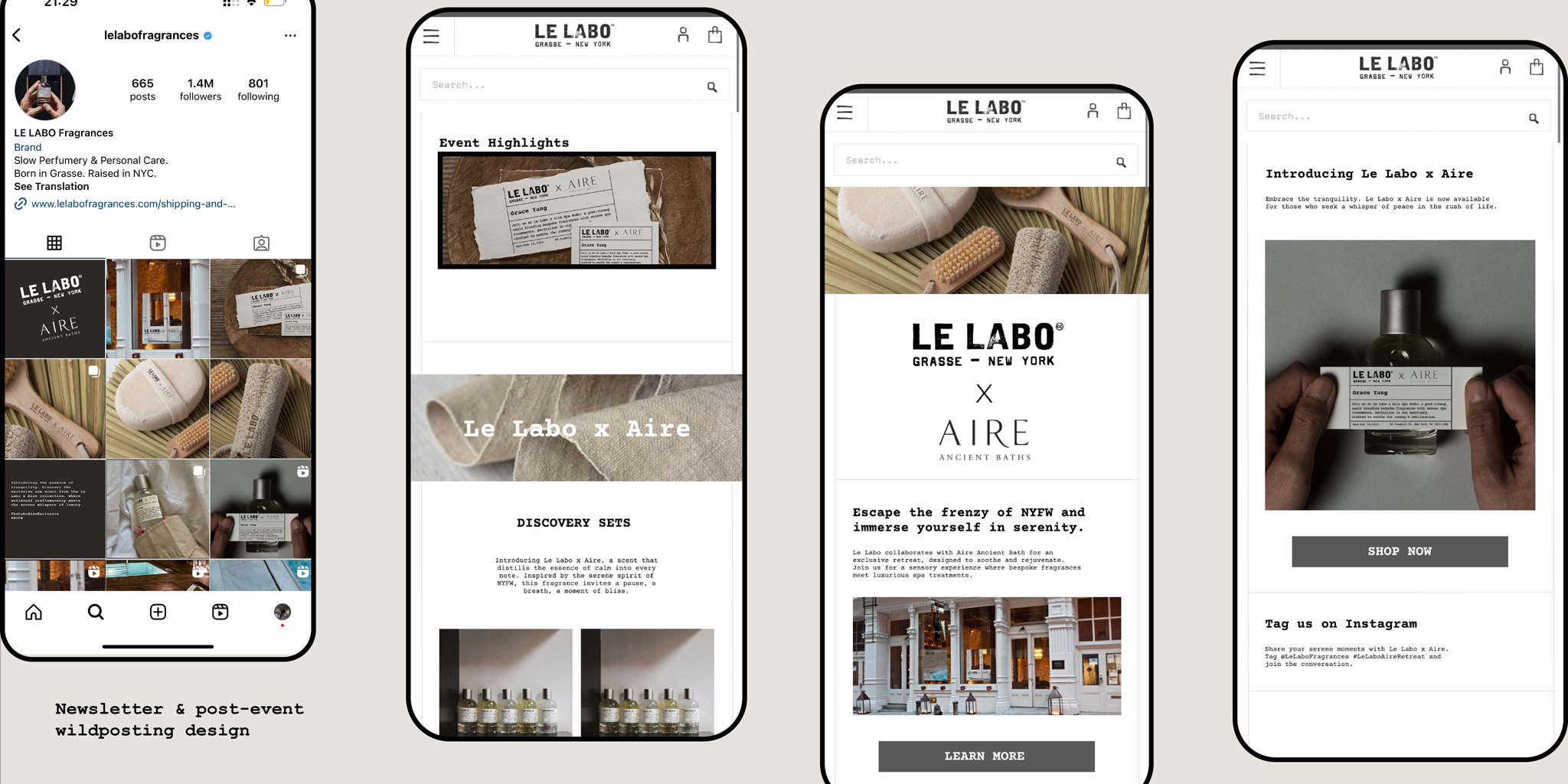 NYFW- Le Labo x Aire Experiential design by Jingqi Yang – SVA Design