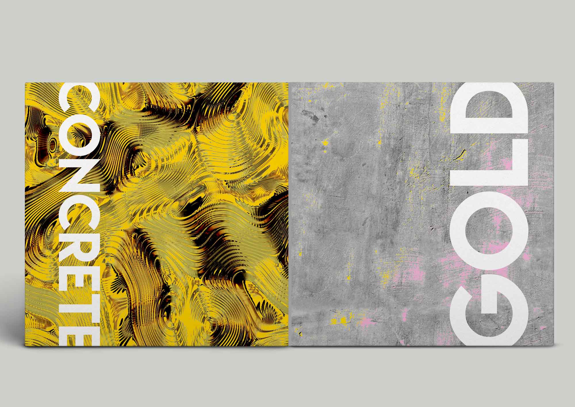 Concrete and Gold LP Record by Ximeng Cao SVA Design