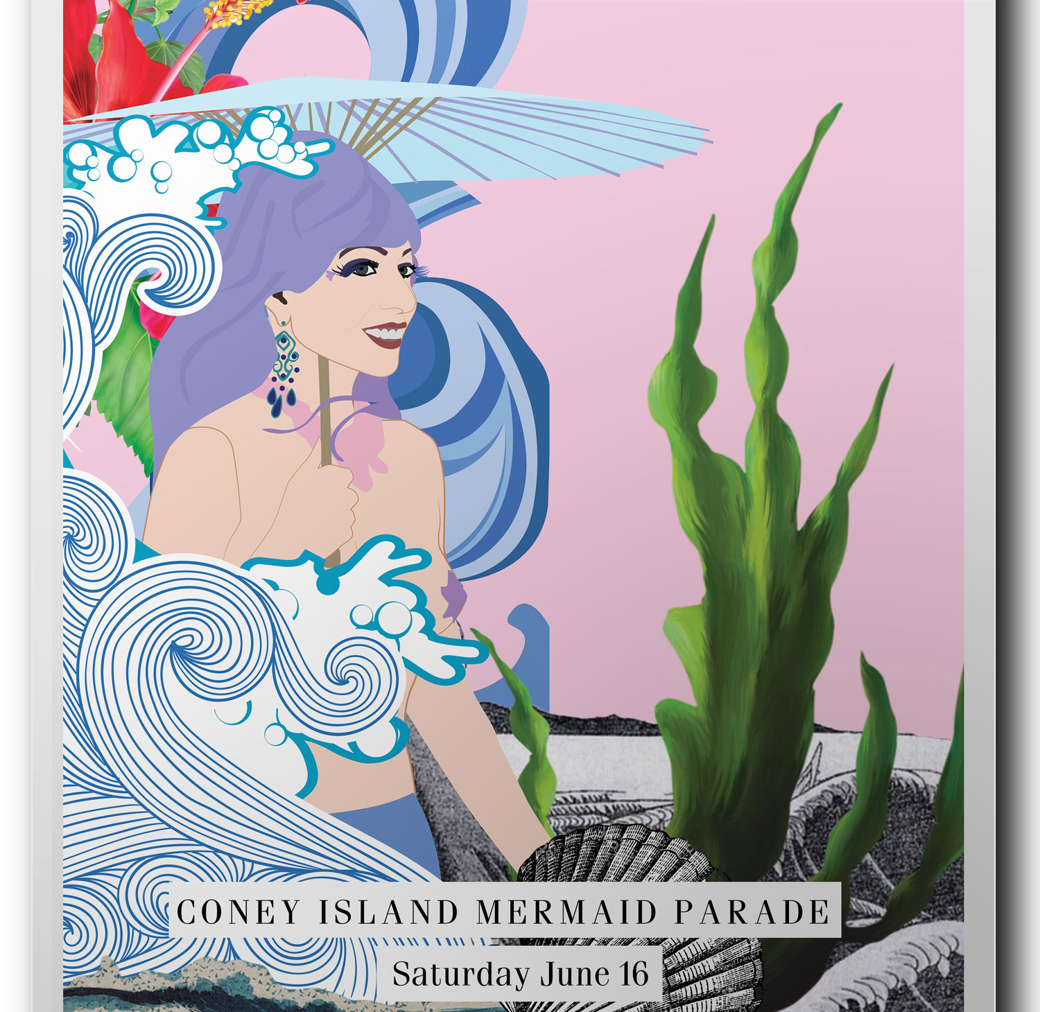 Coney Island Mermaid Parade Posters by Alexis Amatrudo – SVA