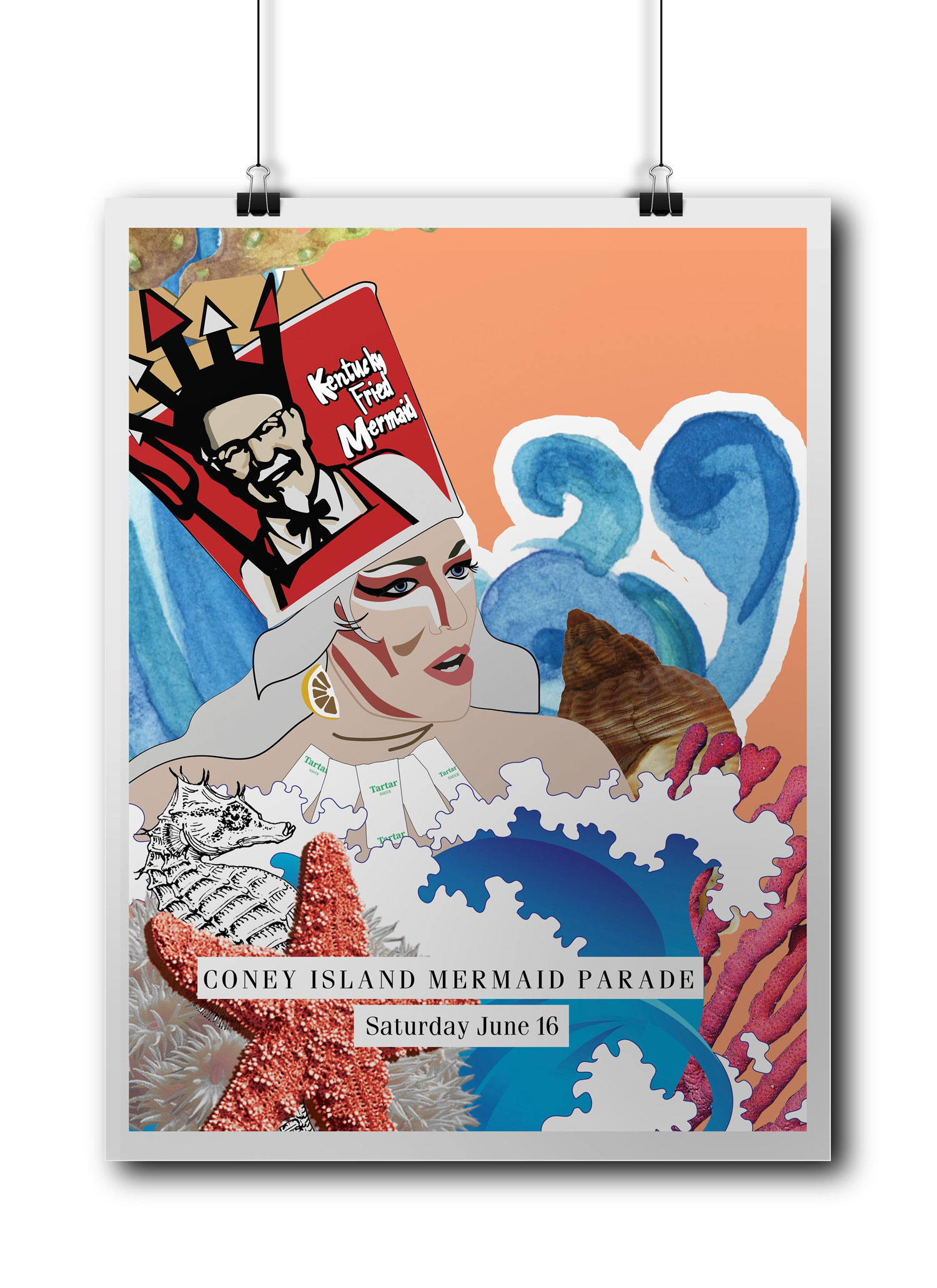 Coney Island Mermaid Parade Posters by Alexis Amatrudo – SVA