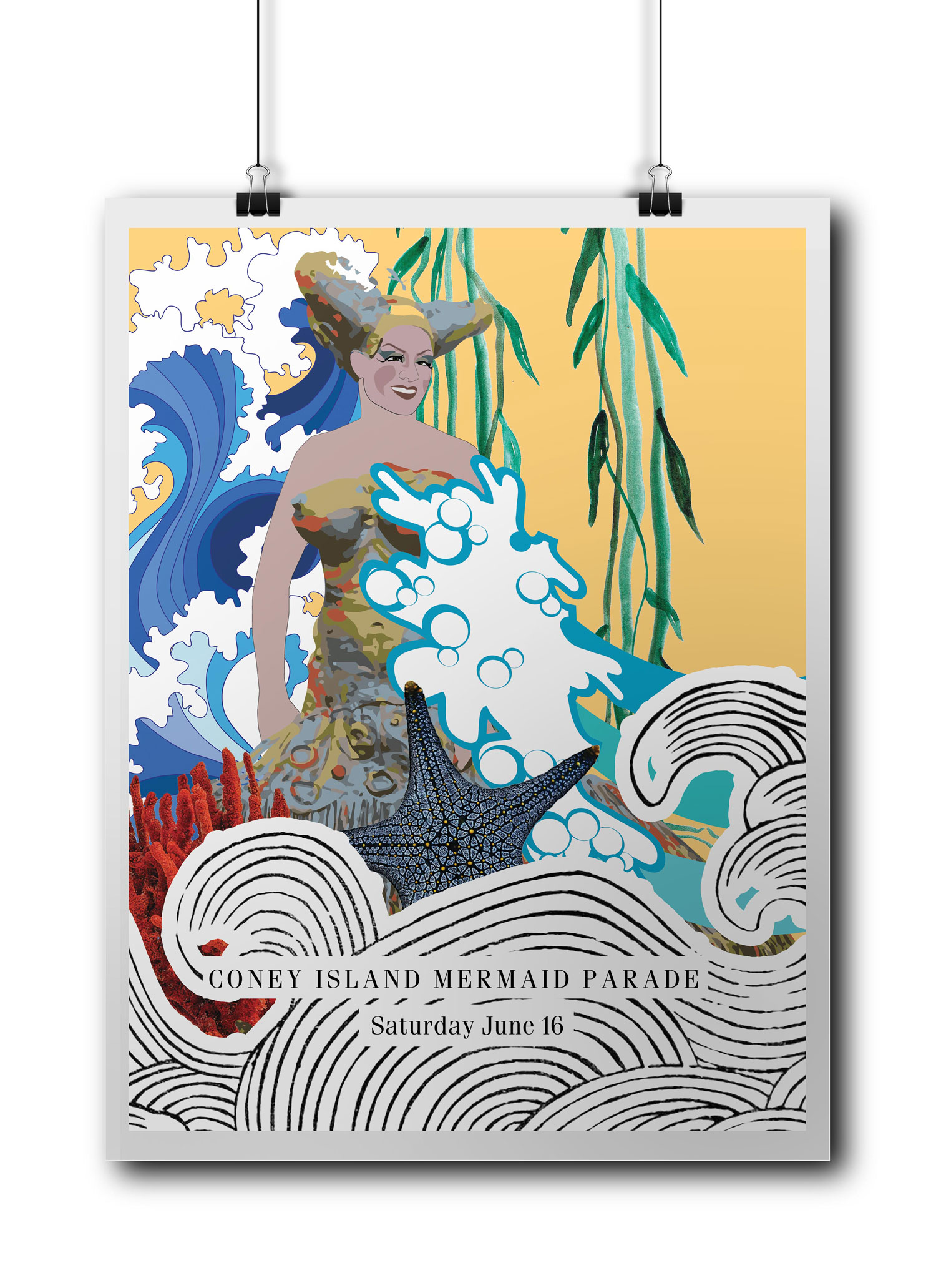 Coney Island Mermaid Parade Posters by Alexis Amatrudo – SVA